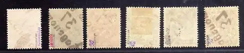 h2455 Handstempel Bezirk 37 34a Hagenow */**/o gepr. BPP 6 Werte