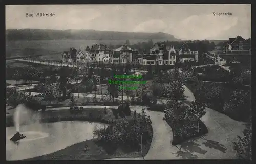 151771 AK Bad Altheide Polanica-Zdroj Villenpartie Parkanlage um 1920