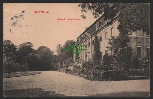 151841 AK Branitz Cottbus 1913 Schloss Vorderseite