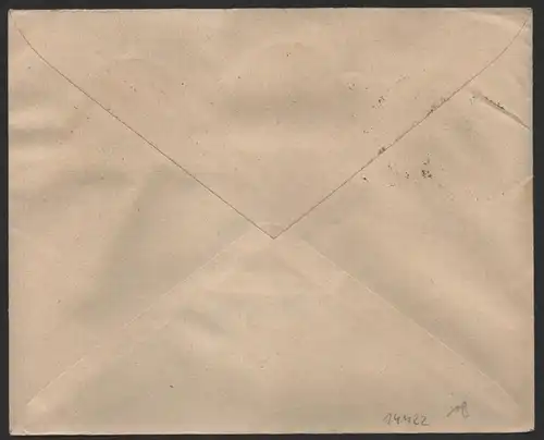 B-14422  Brief DR ZD Hindenburg + 2x 751 Schmückert Kr. Rawitsch nach Radeberg
