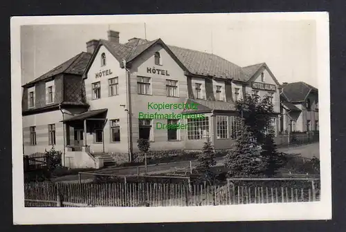 130902 AK Rokitnitz i. Adlergebirge 1943 Fotokarte Hotel