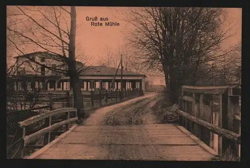 135020 AK Wittstock/Dosse Gruss aus Rote Mühle um 1920