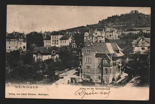 134794 AK Meiningen Villen an der Donopskuppe 1904