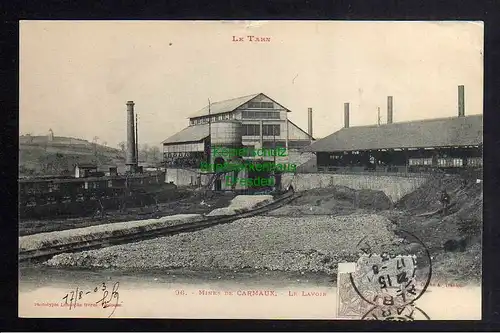 122668 AK Le Tarn Mines de Carmaux Le Lavoir 1903 Bergbau Grube Mine