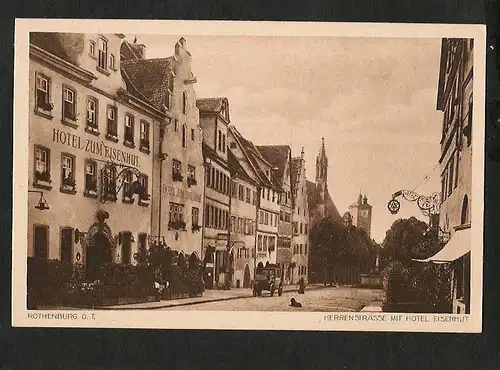 21094 AK Rothenburg O.T. Herrenstr. Hotel Eisenhut, ungelaufen
