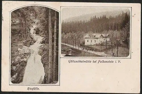 22864 AK Göltzschtalmühle bei Falkenstein Rissfälle 1930