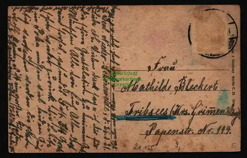 21155 AK Berlin Niederschöneweide Restaurant Loreley 1921