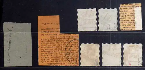 h3089 Handstempel Bezirk 41 Ehrenfriedersdorf 10 Werte gestempelt / PKA g. BPP