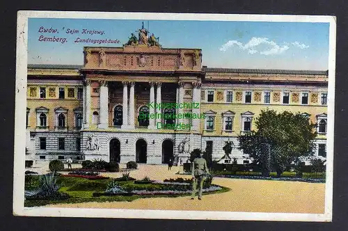 131827 AK Lwow Lemberg  Landtagsgebäude 1916 Feldpost Lwiw