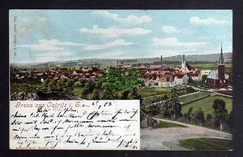 128213 AK Ostritz Sachsen 1904 Panorama
