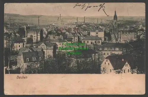 141190 AK Freital Deuben Panorama Feldpost 1915