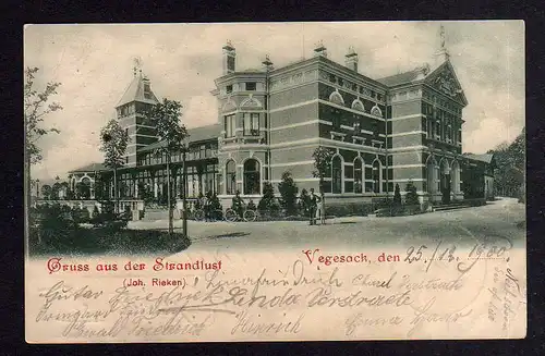 99568 AK Vegesack Bremen 1900 Restaurant Strandlust Joh. Rieken