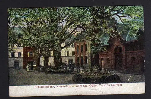 99870 AK St. Odilienberg Mont Sainte Odile Elsass Reliefkarte geprägt 1906