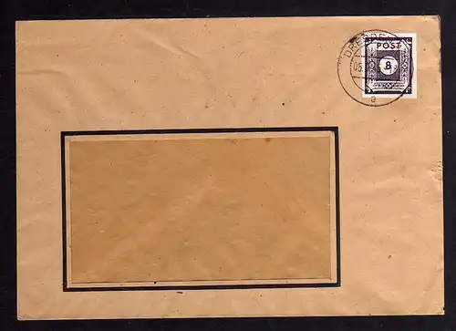 B1055 Brief Ostsachsen 45 A EF Einzelfrankatur Dresden Weisser Hirsch