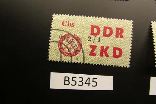 B5345 DDR ZKD C 47 I Cbs 2/1 ungültig gestempelt, voller Originalgummi