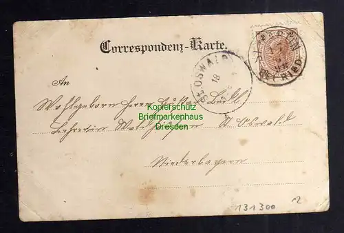 131300 AK St. Martin im Innkreis Oberösterreich 1898 Schloss Bahnhof