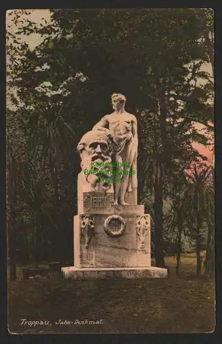 144163 AK Troppau 1915 Jahn Denkmal Turnvater