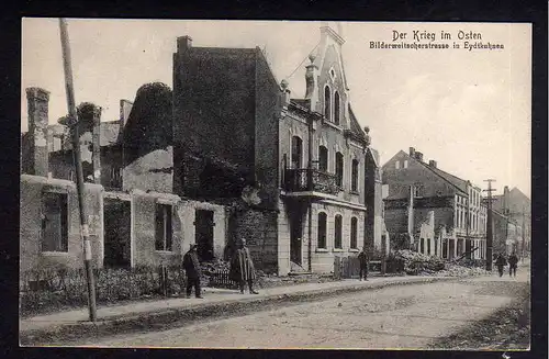 92415 AK Eydtkuhnen Bilderweitscherstrasse Krieg im Osten Ruinen 1918