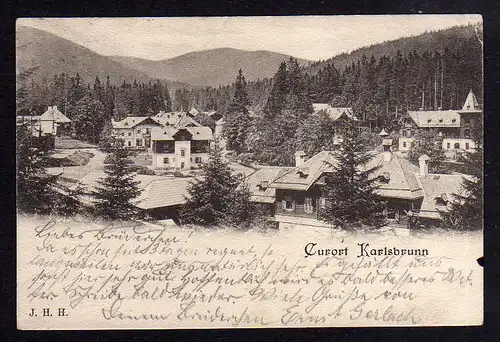 92305 AK Karlova Studanka Bad Karlsbrunn 1903 Kurort Villen