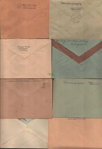 B10214 20x Brief Berlin 1946 - 1948 Einschreiben Spandau Charlottenburg Neukölln