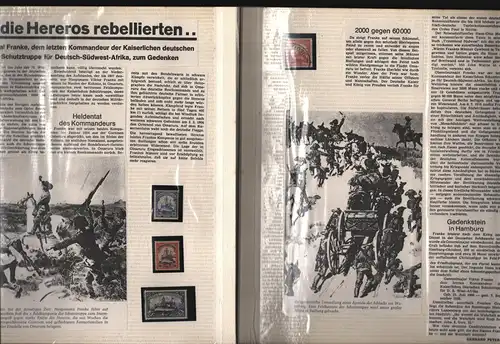 B13514 Deutsche Kolonien Deutsch Südwestafrika Marken Stempel Geldscheine