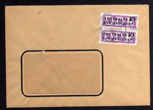 B1709 DDR ZKD 2x 11 Kontrollnummer 1605 Berlin Brief ZKD 161 Deutsche Handelszen