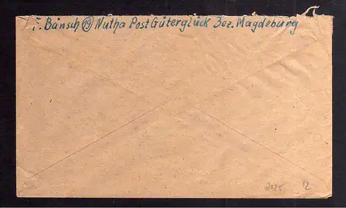 B2125 Brief SBZ Gebühr bezahlt 1946 Oberschneiding Bayr. Rotes Kreuz Suchkartei