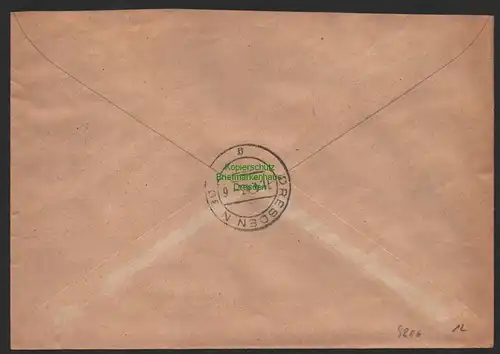 B9806 R-Brief Gebr. Hörmann A.-G. Wittgensdorf (Bz Chemnitz) Hans Rößner 1943