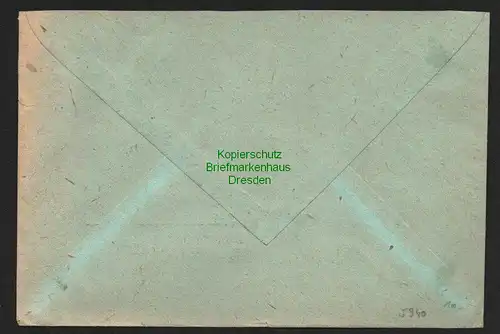 h5940 SBZ Handstempel Bezirk 27 Borna Brief preisamt nach Altenburg