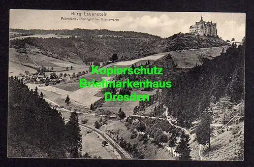119224 AK Burg Lauenstein Fränkisch Thüringische Grenzwarte 1911 nördlichste Bur