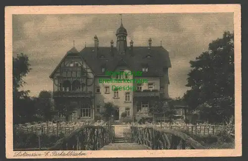 141062 AK Lichtenstein-Callnberg 1923 Parkschlösschen