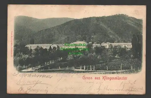 141254 AK Klingenmünster 1903 Kaserne ?