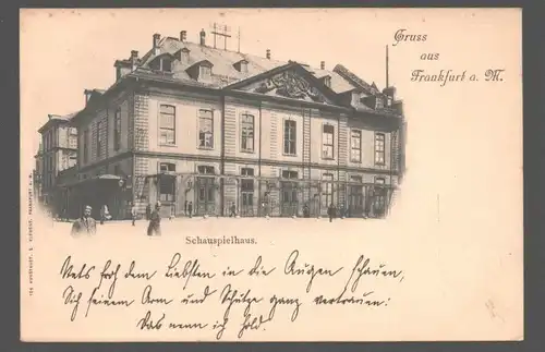 141651 AK Frankfurt a. M. Schauspielhaus um 1900