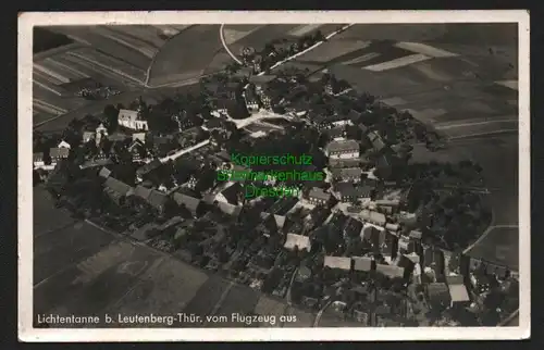 146116 AK Lichtentanne b. Leutenberg Thür. vom Flugzeug aus Luftbild 1940