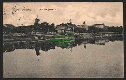 146372 AK Tuckum Kurland Lettland 1916 Windmühle vom See gesehen