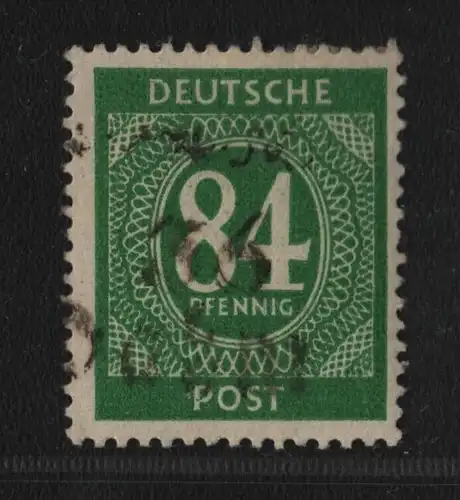 h6317 SBZ Handstempel Bezirk 36 Dahme Ziffer 84 * Type b gepr. BPP