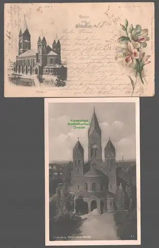 152298 2 AK Insterburg 1900 Ostpreußen Reformierte Kirche um 1940