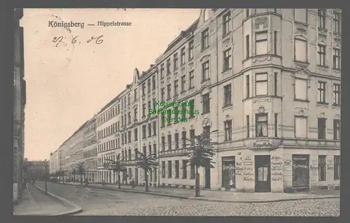 155405 AK Königsberg Ostpreußen 1906 Hippelstraße Restaurant zur Hippelhalle