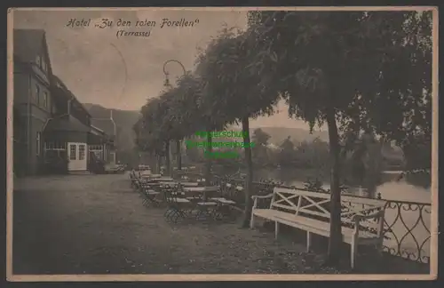 152154 AK Ilsenburg a. H. Hotel zu den roten Forellen Hotel Ilsestein Hotel 1927