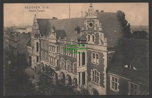 152162 AK Bytom Beuthen O.-S. Kaiserliches Postamt 1910