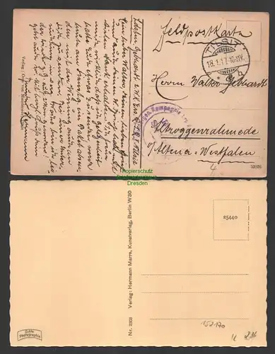 152170 2 AK Tilsit Sowetsk Ostpreußen Königin Luise Brücke 1917