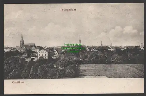 152143 AK Grottkau Grodkow Totalansicht um 1910