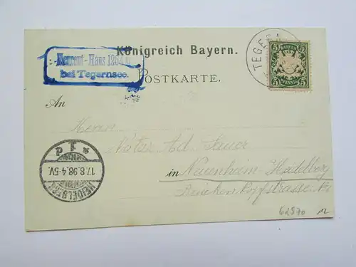 62970 AK Neureut Haus Bayern Wanderer 1898