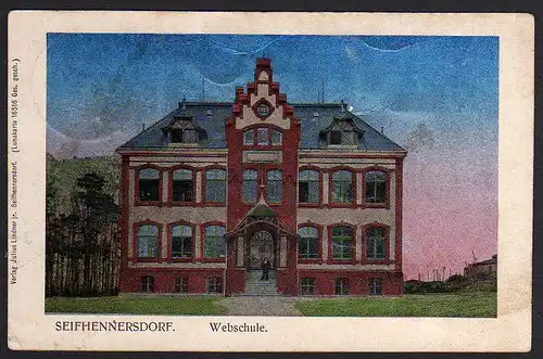 66885 AK Seifhennersdorf Webschule 1917 Lunakarte