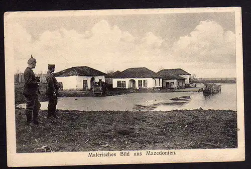 67373 AK Malerisches Bild aus Mazedonien 1917, ungelaufen , beschrieben