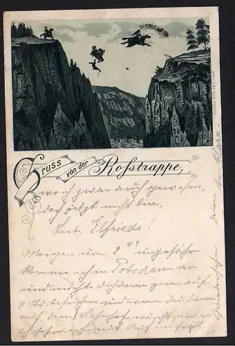 67344 AK Roßtrappe 1902 Thale