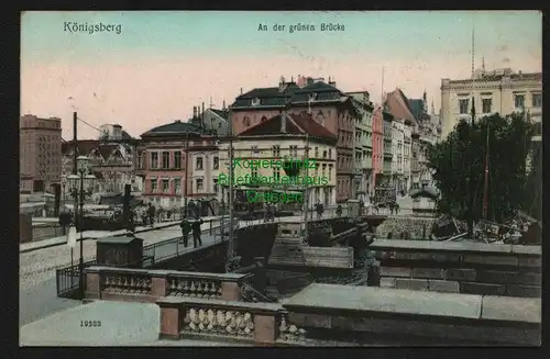 145128 AK Königsberg Preußen 1912 An der grünen Brücke