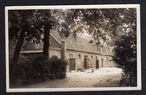 95774 AK Harnekop über Wriezen 1936 Fotokarte Bauernhof Scheune Stall Landpostst