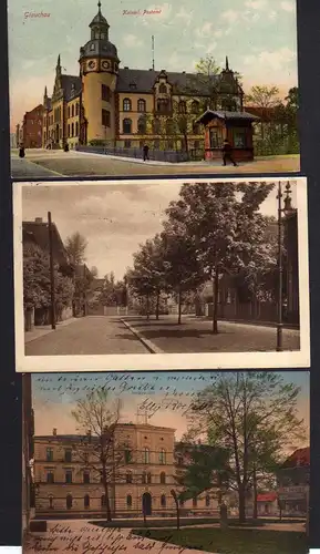 94470 3 AK Glauchau Postamt 1907 Grüner Winkel 1927 Amtsgericht