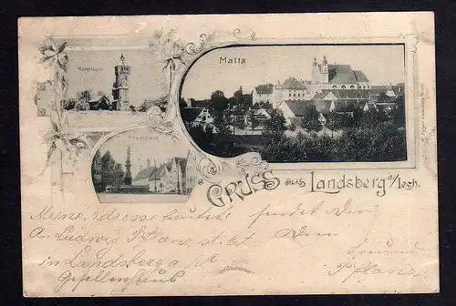 94307 AK Landberg Lech Mutterturm Malta Hauptplatz 1896